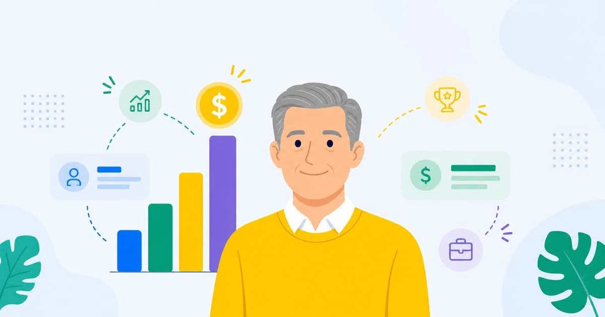 Business analyst salary levels shown as a rising pay chart