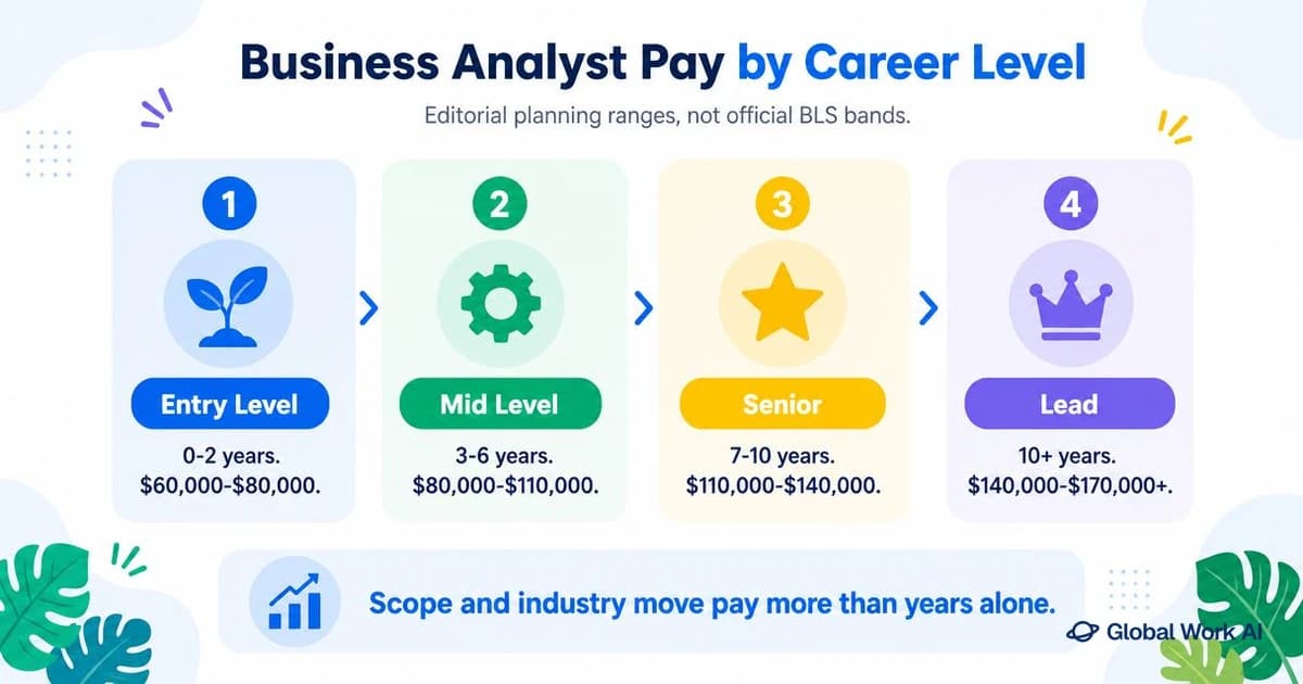 Business analyst salary by career level