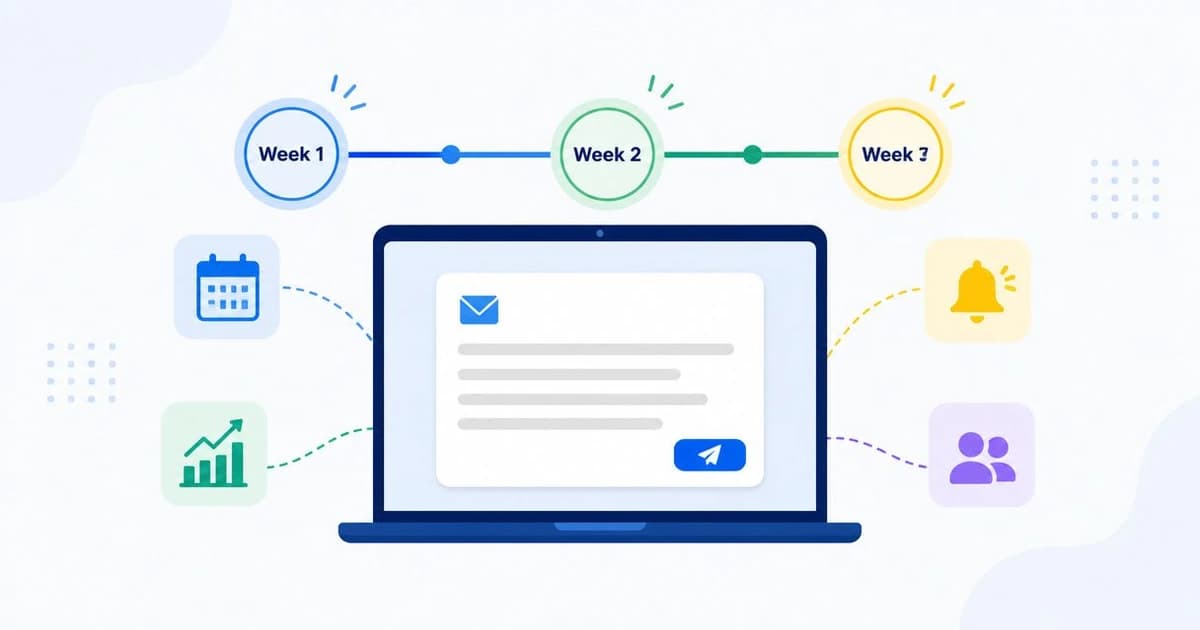 Job seeker at a laptop drafting a short follow-up email a week after applying