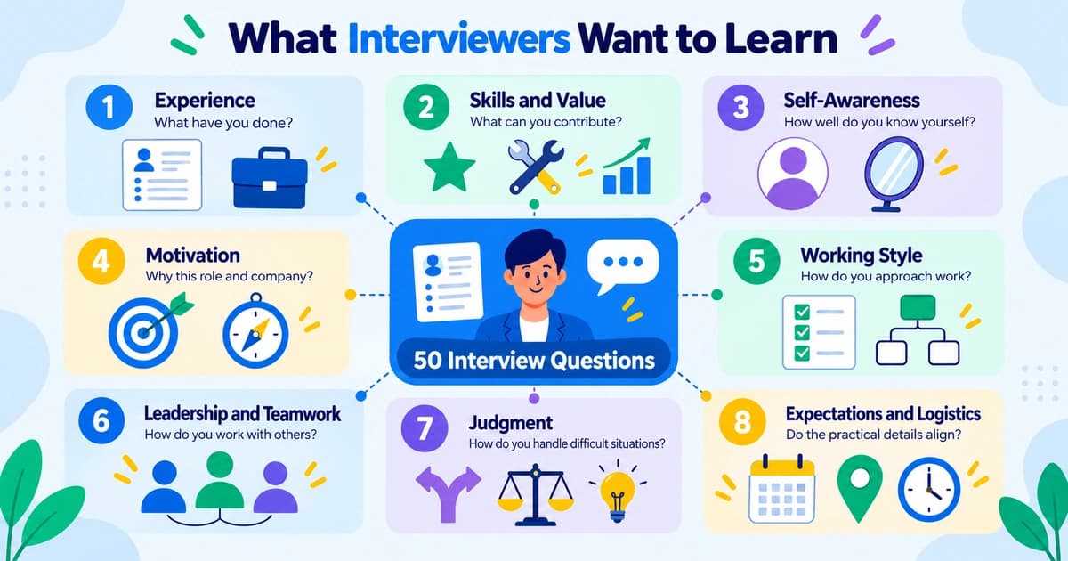 Categories of common interview questions